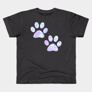 Pastel Paw Prints Kids T-Shirt